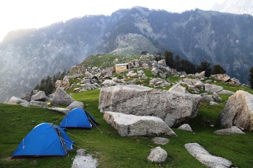 Triund camping grounds